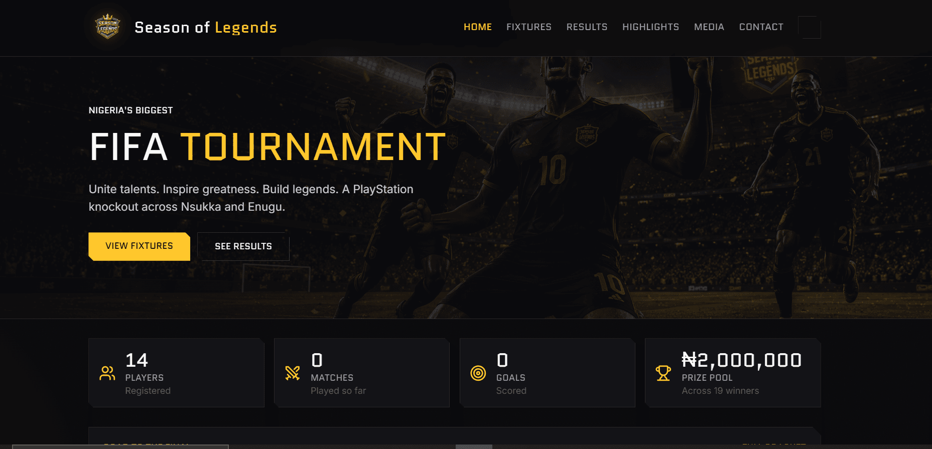 Seasons of Legends Gaming Tournament